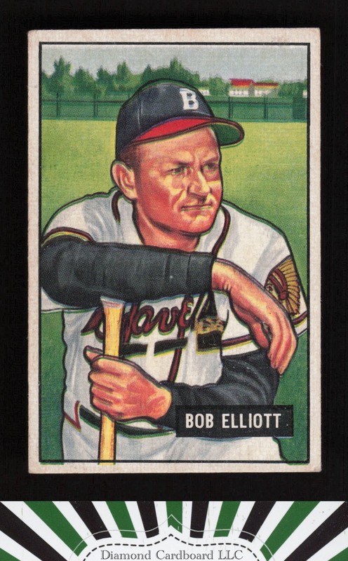 1951 Bowman #66 Bob Elliott VGEX, front