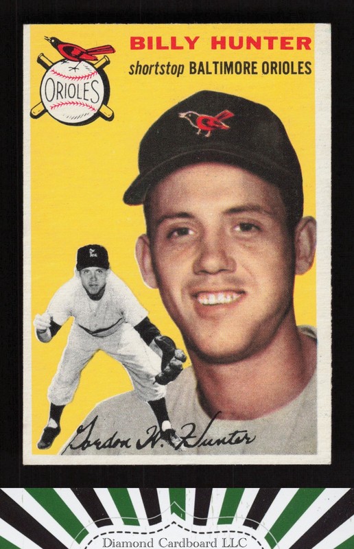 1954 Topps #48 Billy Hunter EX l, front