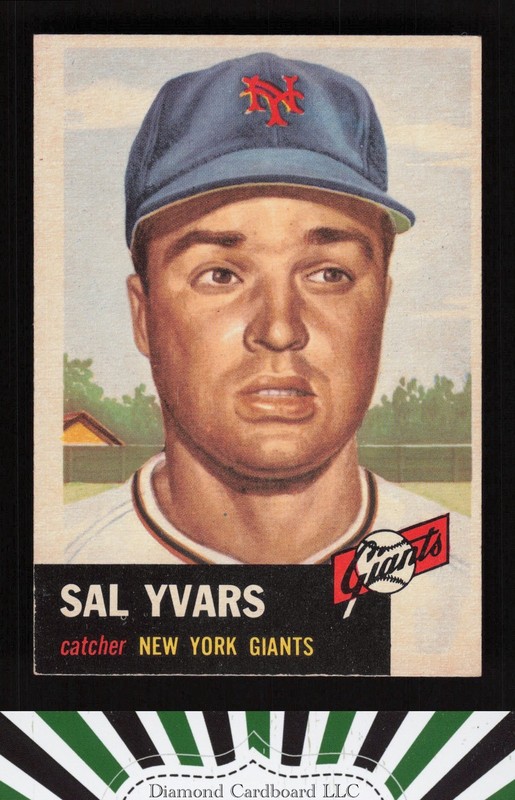 1953 Topps #11 Sal Yvars EX f, front