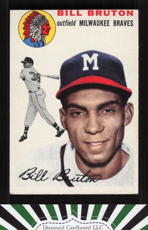 1954 Topps #109 Bill Bruton VGEX m, front