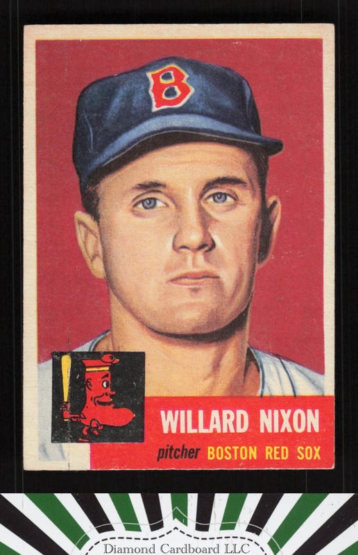1953 Topps #30 Willard Nixon EX+ [CENTERED] g, front