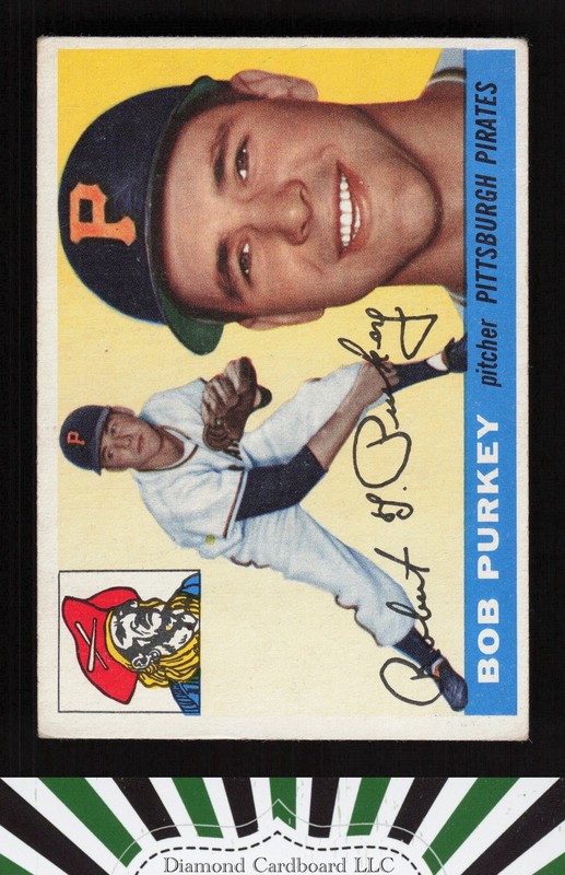 1955 Topps #118 Bob Purkey VGEX a, front