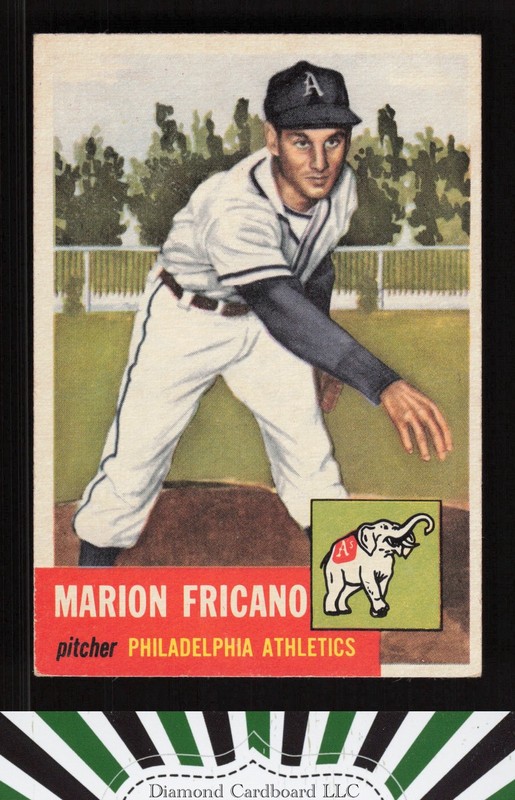 1953 Topps #199 Marion Fricano VGEX f, front