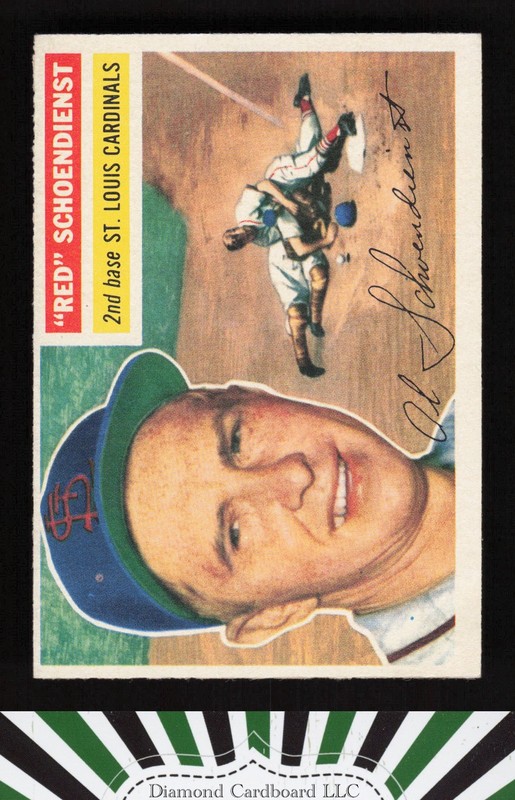 1956 Topps #165 Red Schoendienst VGEX h, front