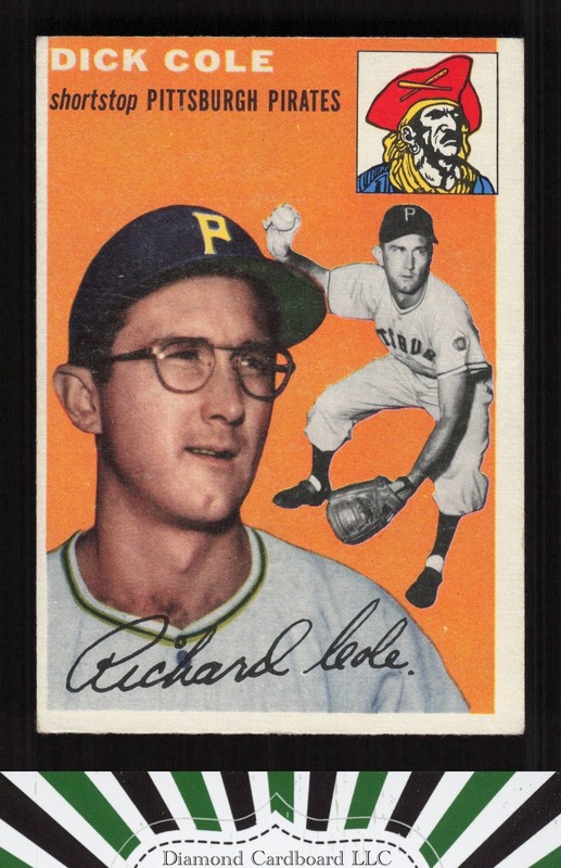 1954 Topps #84 Dick Cole VGEX m, front