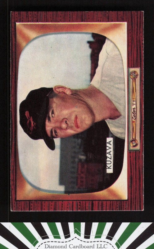 1955 Bowman #215 Bob Kuzava NM, front