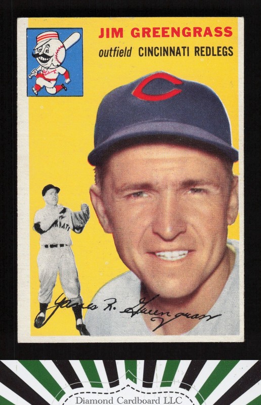 1954 Topps #22 Jim Greengrass EX l, front