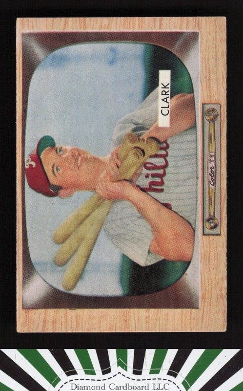 1955 Bowman #41 Mel Clark EX, front