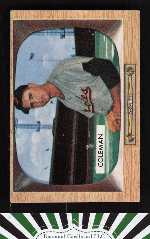 1955 Bowman #3 Joe Coleman EX, front