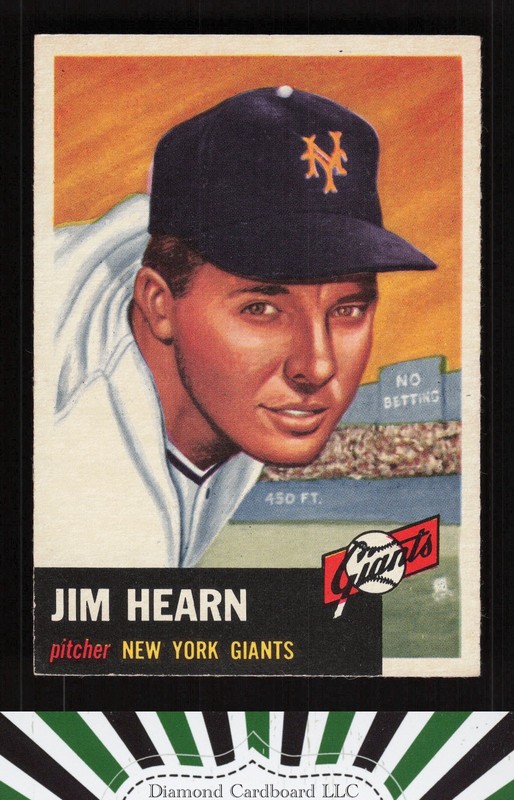 1953 Topps #38 Jim Hearn NM [CENTERED] i, front