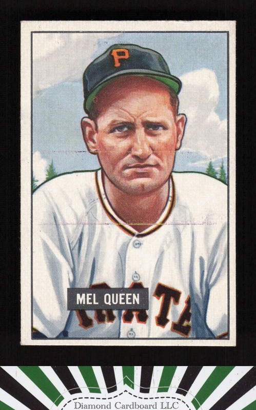 1951 Bowman #309 Mel Queen VGEX, front