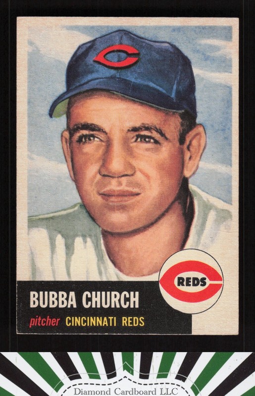 1953 Topps #47 Bubba Church EX+ i, front