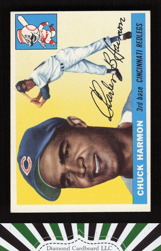1955 Topps #82 Chuck Harmon EX w, front