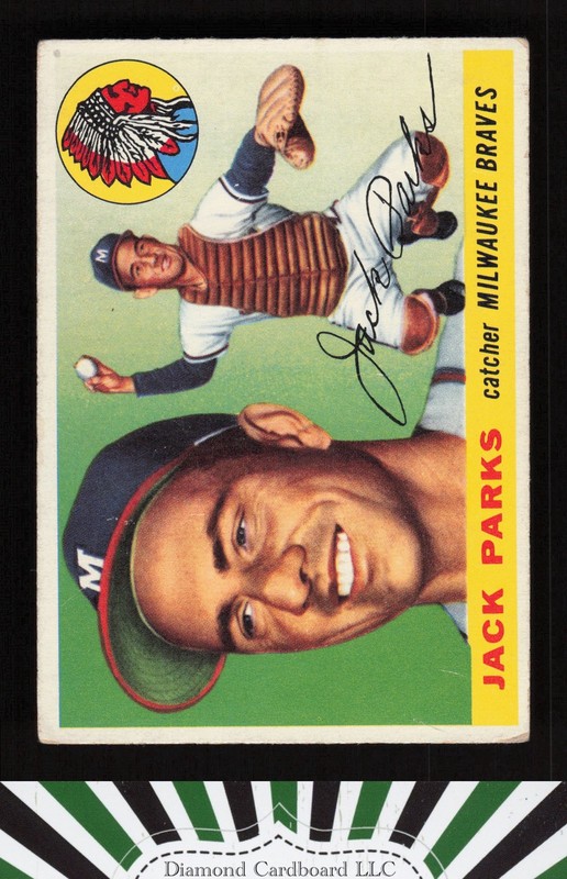 1955 Topps #23 Jack Parks VG+ c, front