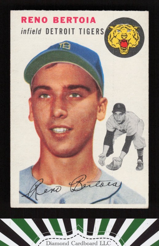 1954 Topps #131 Reno Bertoia EX h, front