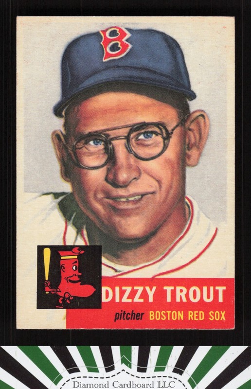 1953 Topps #169 Dizzy Trout VGEX+ f, front