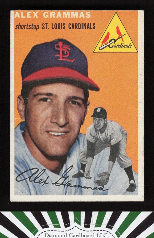 1954 Topps #151 Alex Grammas VG i, front