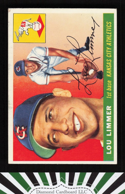 1955 Topps #54 Lou Limmer VG+ c, front