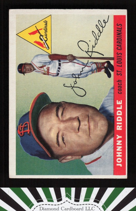 1955 Topps #98 Johnny Riddle VGEX j, front