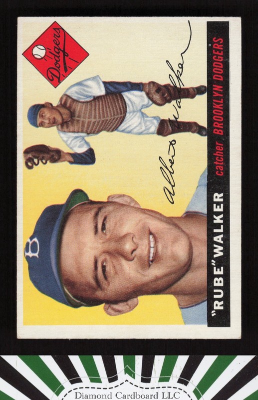 1955 Topps #108 "Rube" Walker VGEX g, front