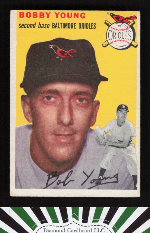 1954 Topps #8 Bobby Young VG g, front