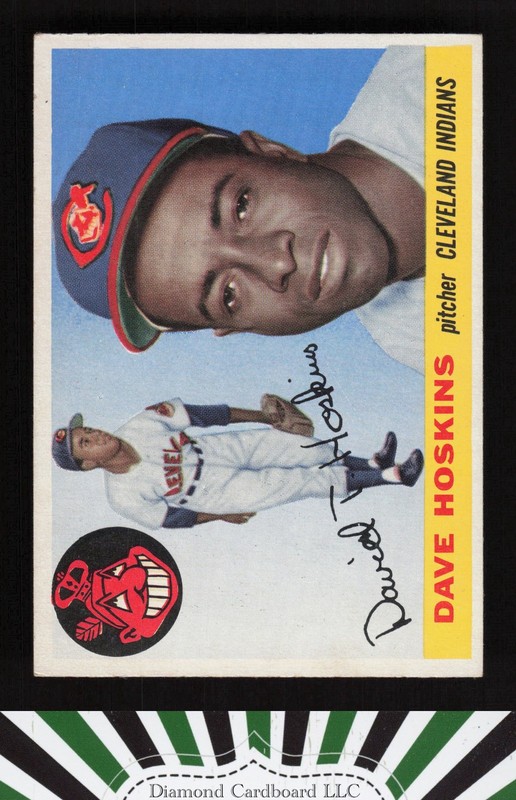 1955 Topps #133 Dave Hoskins EX h, front