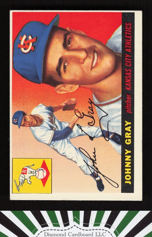 1955 Topps #101 Johnny Gray VGEX c, front