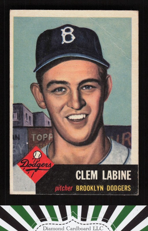 1953 Topps #14 Clem Labine GD a, front