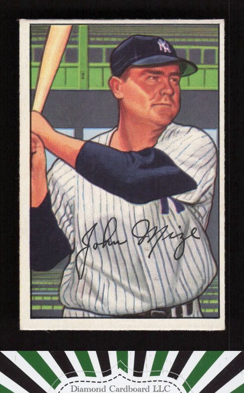1952 Bowman #145 Johnny Mize EX b, front