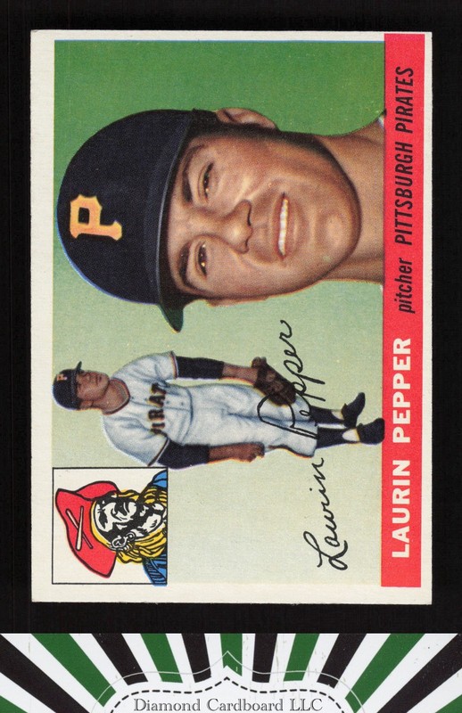 1955 Topps #147 Laurin Pepper EX j, front