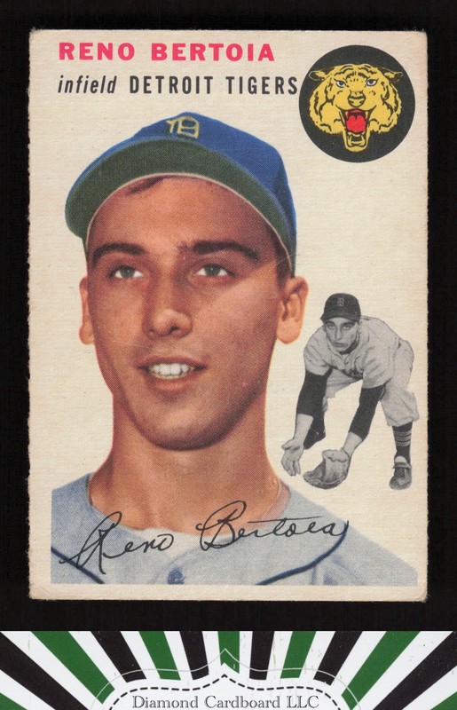 1954 Topps #131 Reno Bertoia VG+ j, front