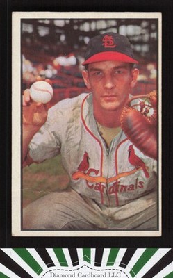 1953 Bowman Color #53 Del Rice GD+ b, front