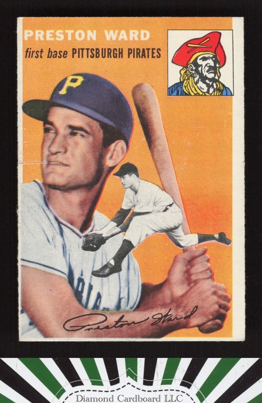 1954 Topps #72 Preston Ward VGEX h, front