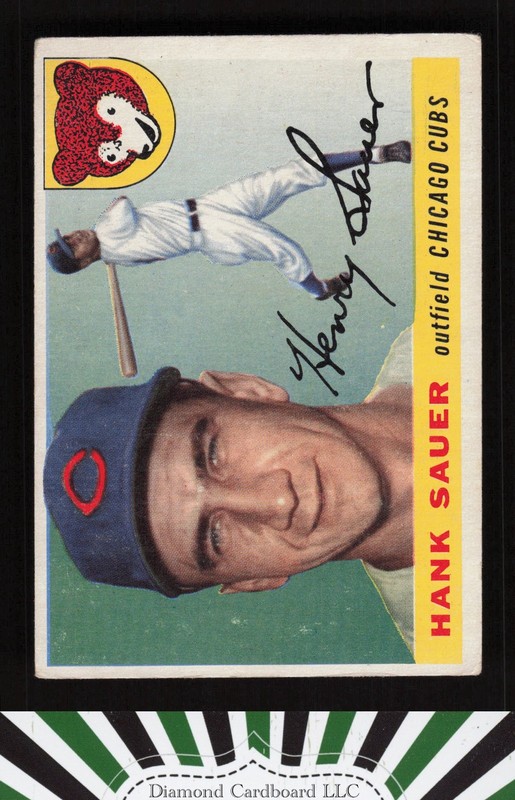 1955 Topps #45 Hank Sauer VG+ d, front