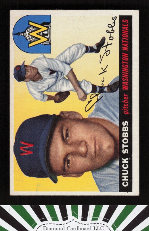 1955 Topps #41 Chuck Stobbs VGEX a, front