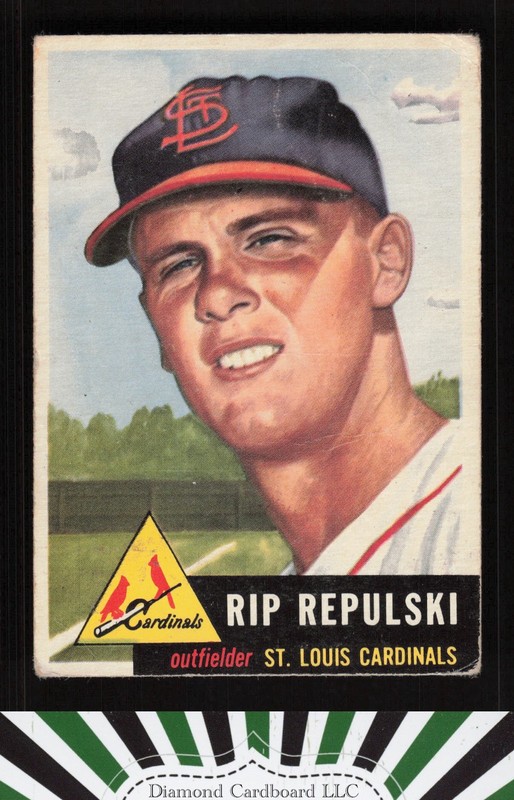 1953 Topps #172 Rip Repulski GD c, front