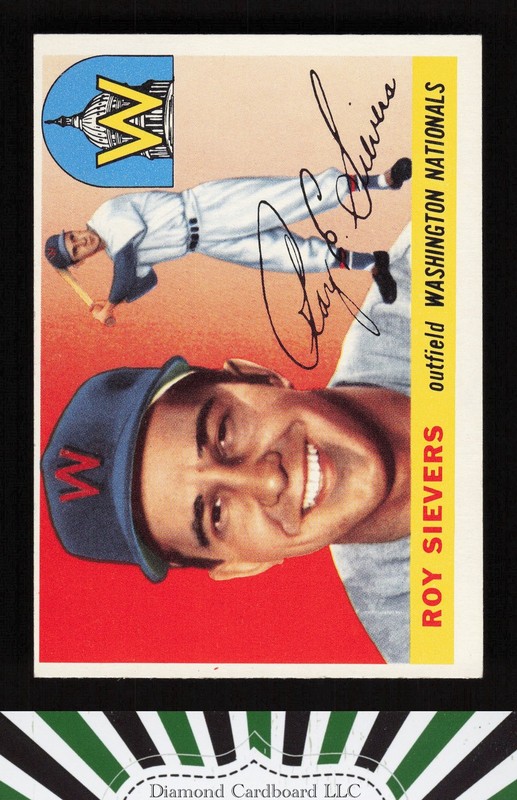 1955 Topps #16 Roy Sievers EX+ b, front