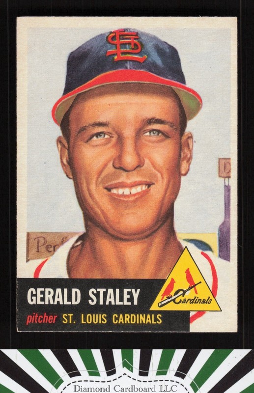 1953 Topps #56 Gerald Staley EX h, front