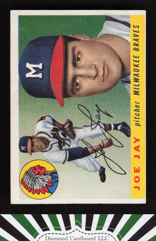 1955 Topps #134 Joe Jay VGEX (MC) g, front