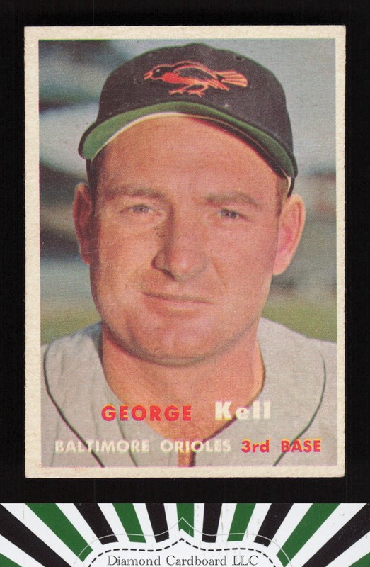 1957 Topps #230 George Kell EX f, front