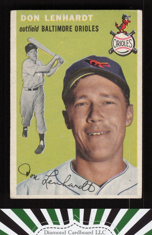 1954 Topps #157 Don Lenhardt VGEX l, front