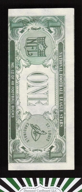 Topps Bucks #12 Sonny Randle, back