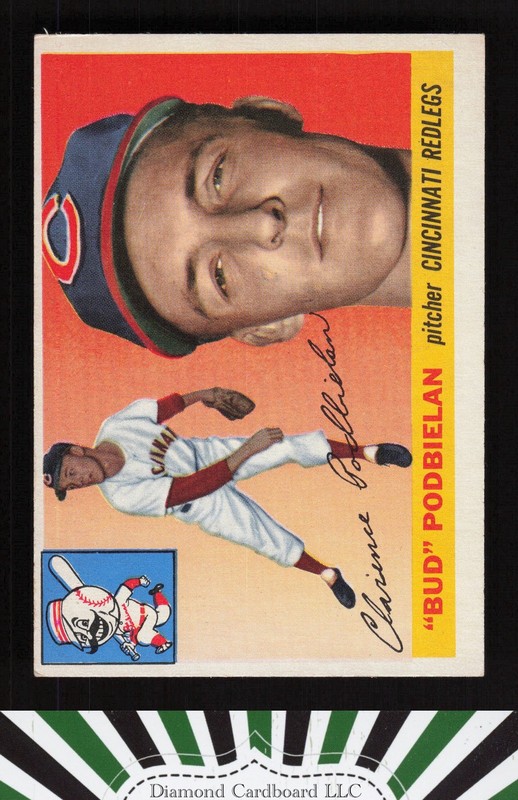1955 Topps #153 Bud Podbielan VGEX+ h, front