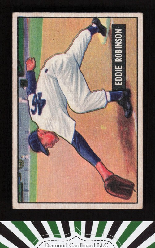 1951 Bowman #88 Eddie Robinson VGEX+, front