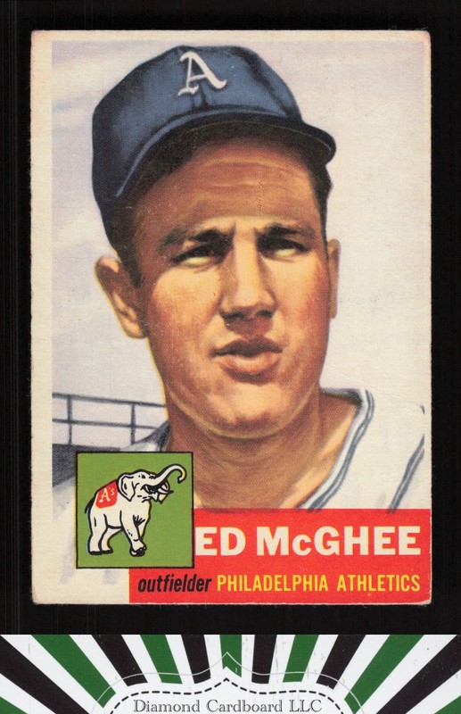 1953 Topps #195 Ed McGhee GD b, front