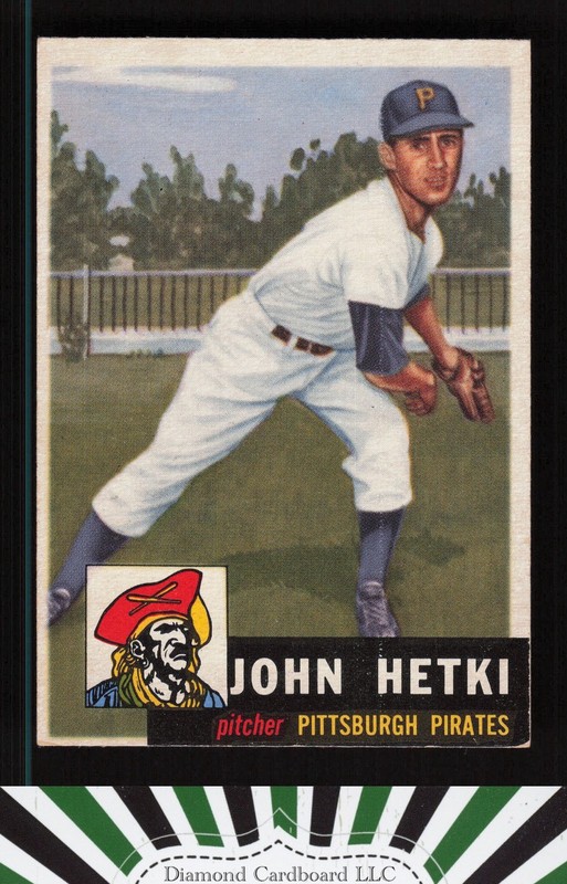 1953 Topps #235 John Hetki EX h, front