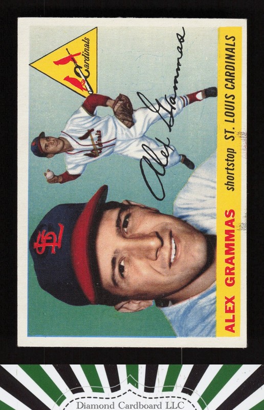 1955 Topps #21 Alex Grammas EX l, front