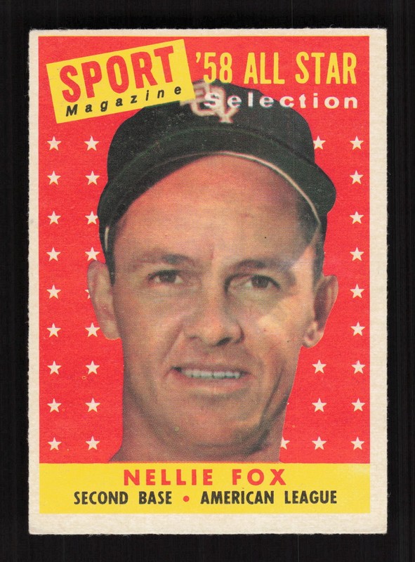 1958 Topps #479 Nellie Fox VG f, front