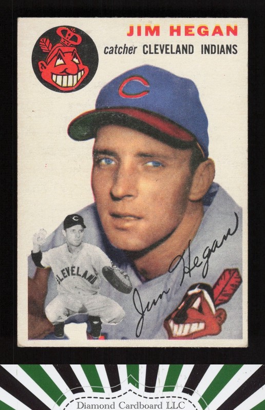 1954 Topps #29 Jim Hegan VG+ d, front