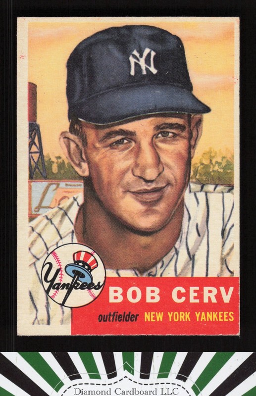 1953 Topps #210 Bob Cerv VGEX+ f, front
